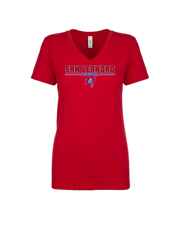 San Leandro HS Flag Football Keen - Womens Vneck