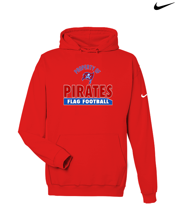 San Leandro HS Flag Football Property - Nike Club Fleece Hoodie