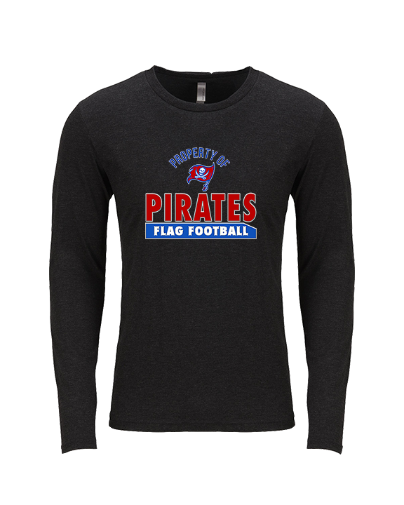 San Leandro HS Flag Football Property - Tri-Blend Long Sleeve