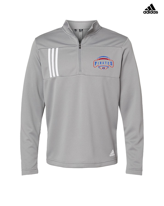 San Leandro HS Flag Football Toss - Mens Adidas Quarter Zip