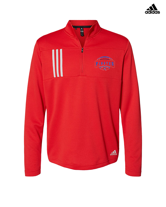 San Leandro HS Flag Football Toss - Mens Adidas Quarter Zip