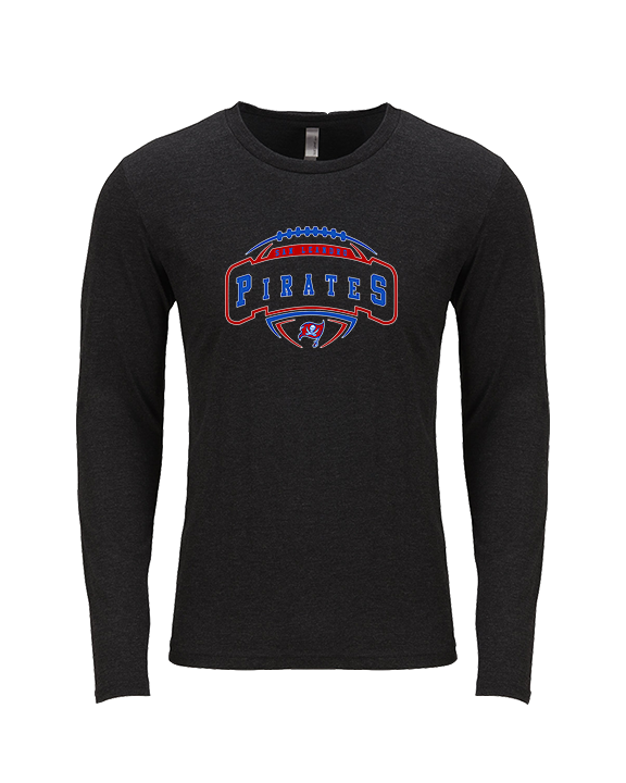 San Leandro HS Flag Football Toss - Tri-Blend Long Sleeve