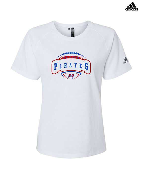 San Leandro HS Flag Football Toss - Womens Adidas Performance Shirt