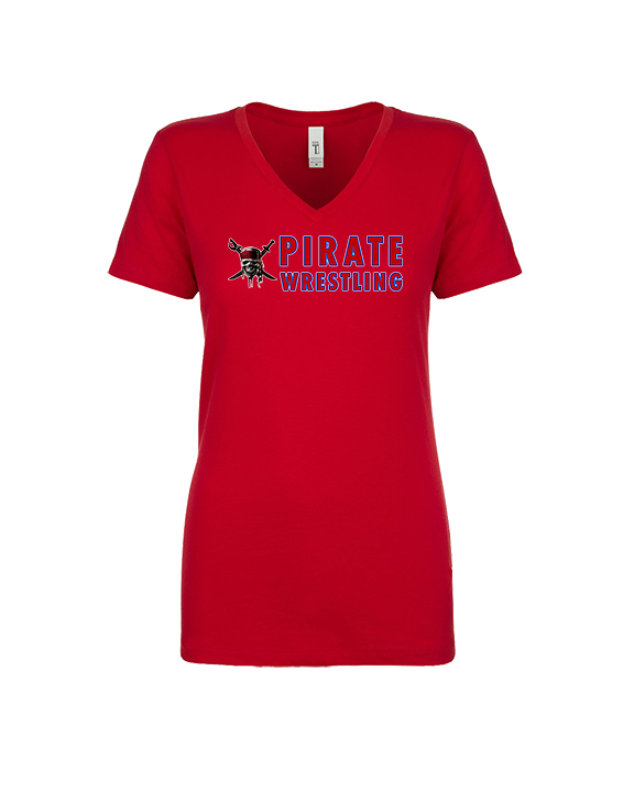 San Leandro HS Wrestling Basic - Womens Vneck