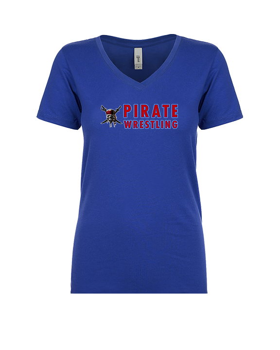 San Leandro HS Wrestling Basic - Womens Vneck