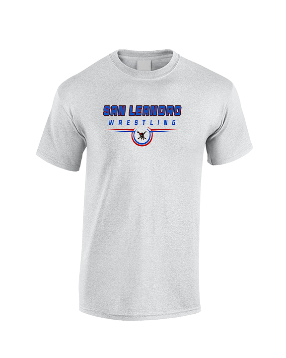 San Leandro HS Wrestling Design - Cotton T-Shirt