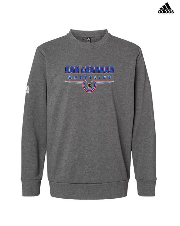 San Leandro HS Wrestling Design - Mens Adidas Crewneck
