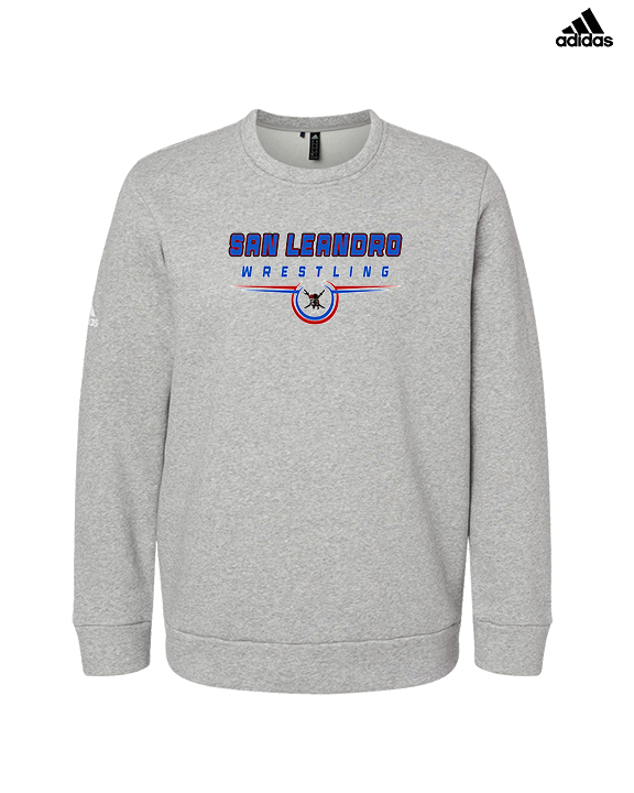 San Leandro HS Wrestling Design - Mens Adidas Crewneck