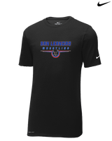 San Leandro HS Wrestling Design - Mens Nike Cotton Poly Tee