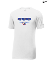 San Leandro HS Wrestling Design - Mens Nike Cotton Poly Tee