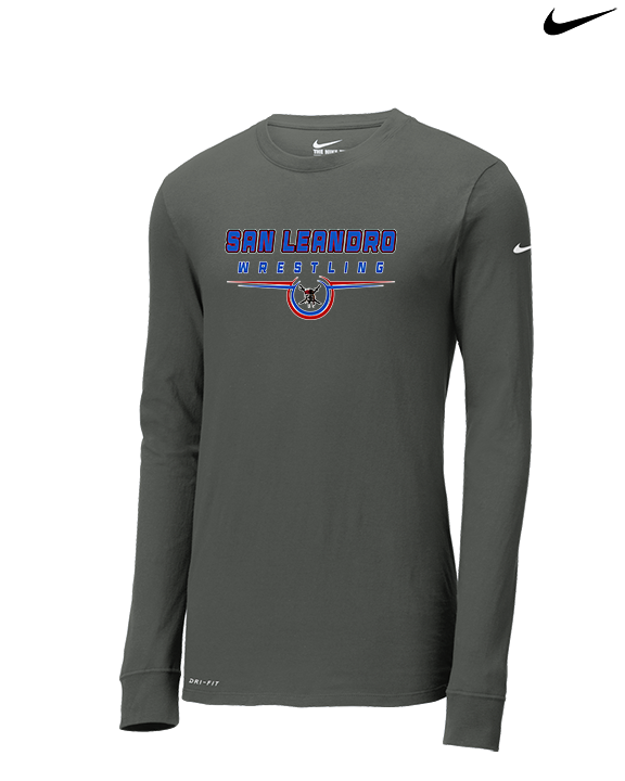 San Leandro HS Wrestling Design - Mens Nike Longsleeve
