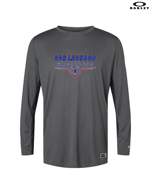 San Leandro HS Wrestling Design - Mens Oakley Longsleeve