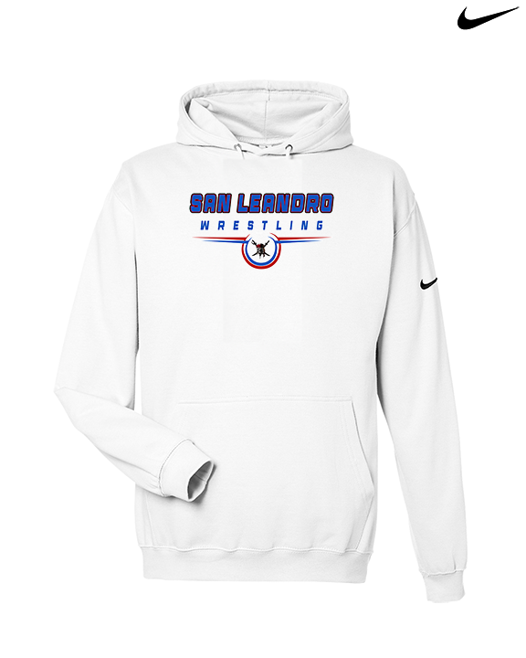 San Leandro HS Wrestling Design - Nike Club Fleece Hoodie