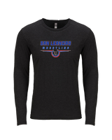 San Leandro HS Wrestling Design - Tri-Blend Long Sleeve