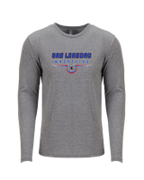 San Leandro HS Wrestling Design - Tri-Blend Long Sleeve