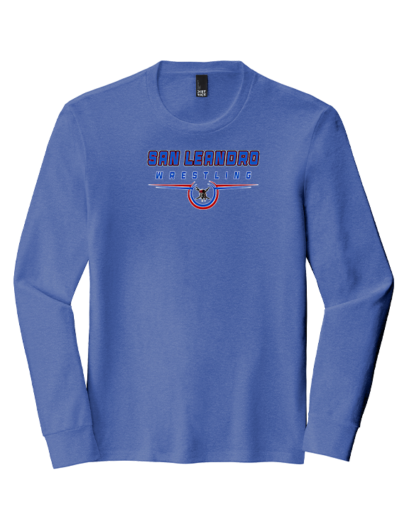 San Leandro HS Wrestling Design - Tri-Blend Long Sleeve