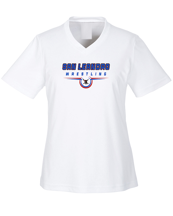 San Leandro HS Wrestling Design - Womens Performance Shirt