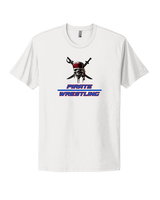 San Leandro HS Wrestling Split - Mens Select Cotton T-Shirt