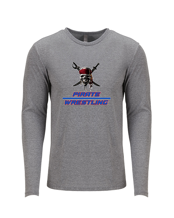 San Leandro HS Wrestling Split - Tri-Blend Long Sleeve