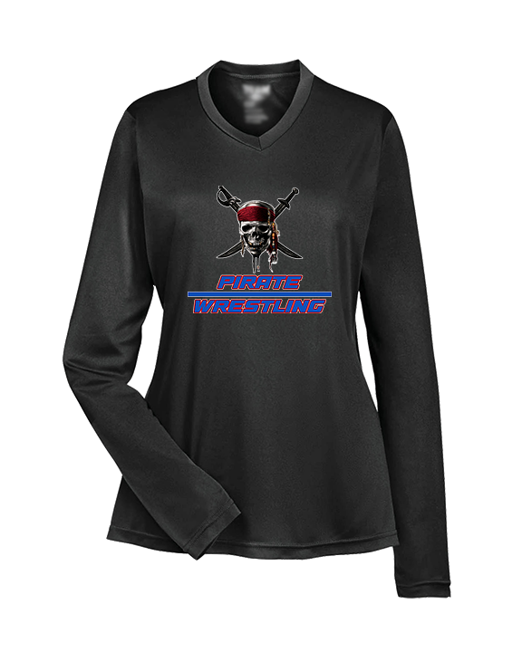 San Leandro HS Wrestling Split - Womens Performance Longsleeve