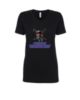 San Leandro HS Wrestling Split - Womens Vneck