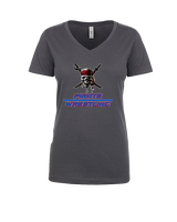 San Leandro HS Wrestling Split - Womens Vneck