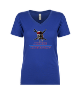 San Leandro HS Wrestling Split - Womens Vneck