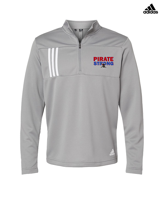 San Leandro HS Wrestling Strong - Mens Adidas Quarter Zip