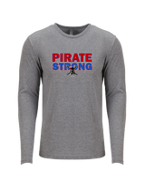 San Leandro HS Wrestling Strong - Tri-Blend Long Sleeve