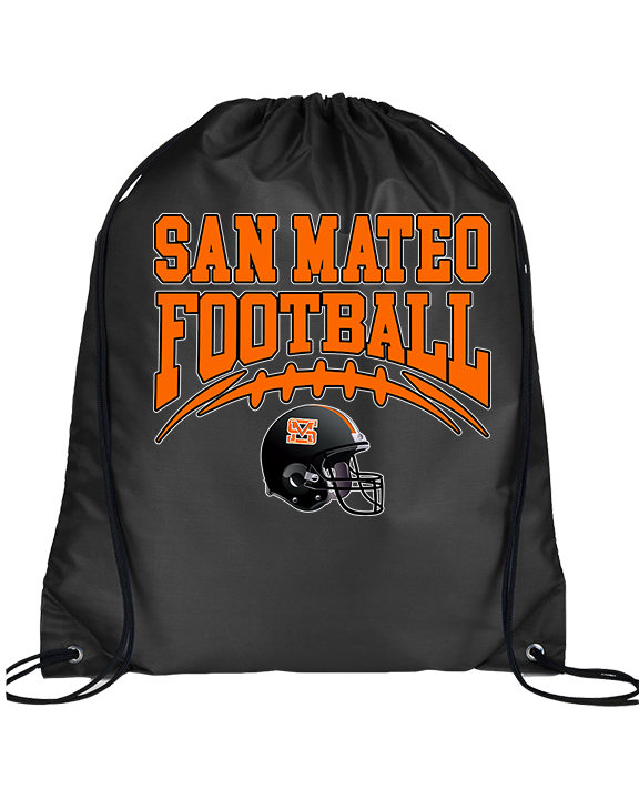 San Mateo HS Football Football - Drawstring Bag