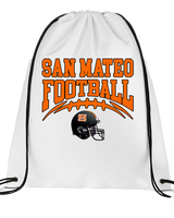 San Mateo HS Football Football - Drawstring Bag