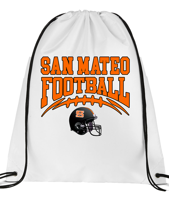 San Mateo HS Football Football - Drawstring Bag