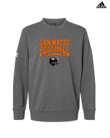 San Mateo HS Football Football - Mens Adidas Crewneck