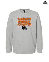 San Mateo HS Football Football - Mens Adidas Crewneck