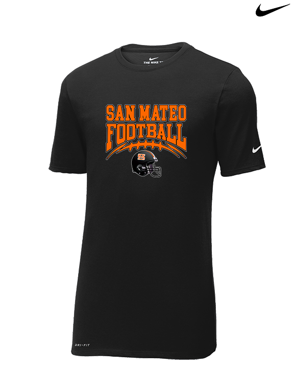 San Mateo HS Football Football - Mens Nike Cotton Poly Tee