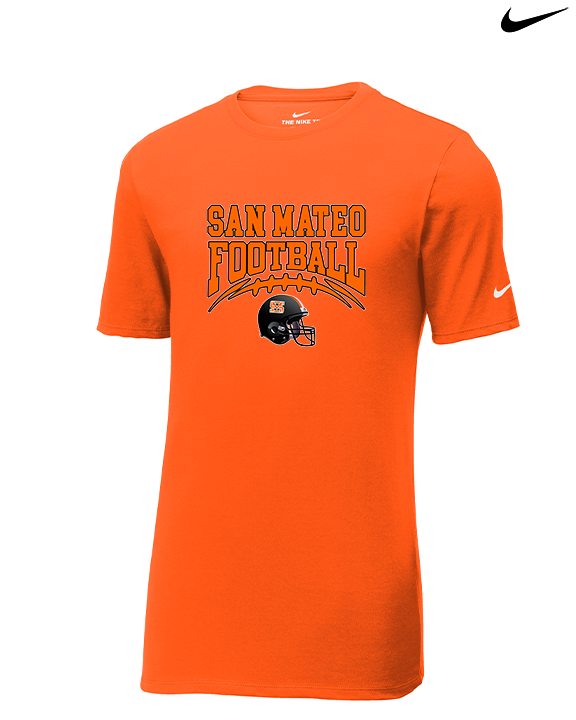 San Mateo HS Football Football - Mens Nike Cotton Poly Tee