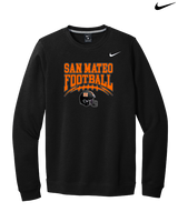 San Mateo HS Football Football - Mens Nike Crewneck