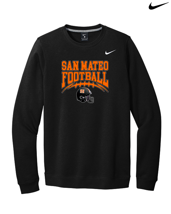 San Mateo HS Football Football - Mens Nike Crewneck