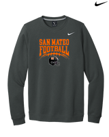 San Mateo HS Football Football - Mens Nike Crewneck