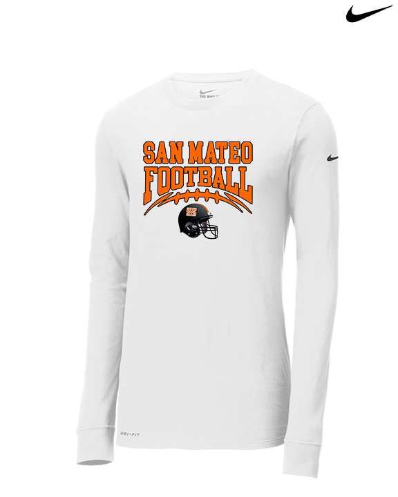 San Mateo HS Football Football - Mens Nike Longsleeve