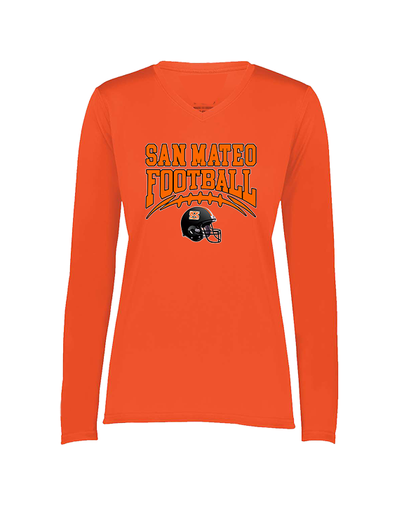 San Mateo HS Football Football - Womens Performance Longsleeve