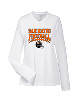 San Mateo HS Football Football - Womens Performance Longsleeve