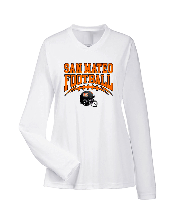 San Mateo HS Football Football - Womens Performance Longsleeve