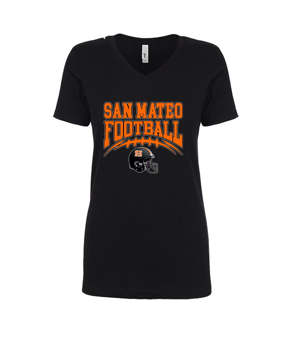 San Mateo HS Football Football - Womens Vneck