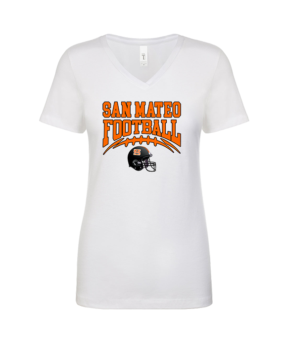 San Mateo HS Football Football - Womens Vneck
