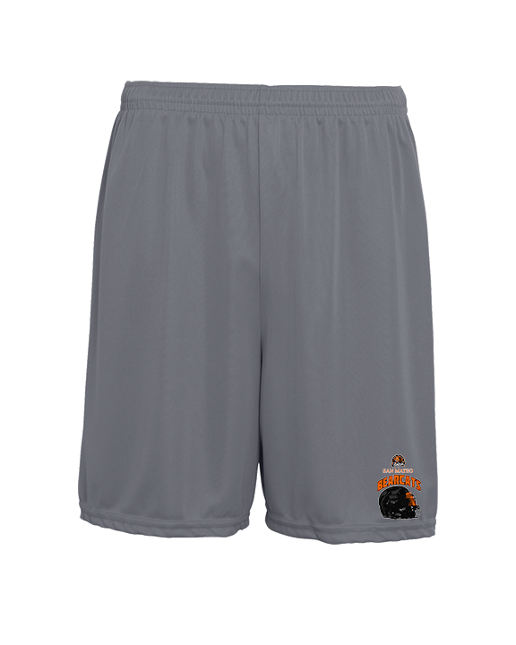 San Mateo HS Football Helmet - Mens 7inch Training Shorts