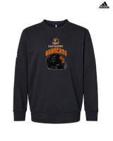 San Mateo HS Football Helmet - Mens Adidas Crewneck