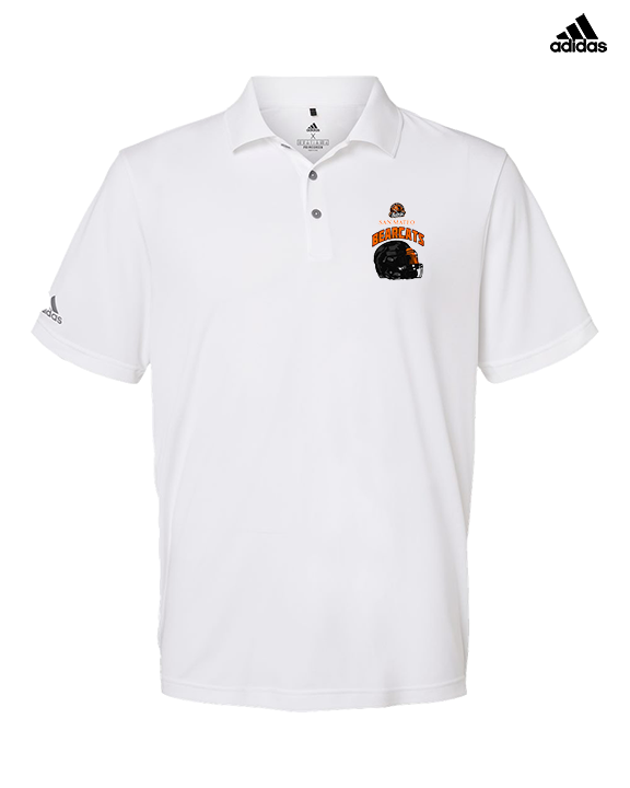 San Mateo HS Football Helmet - Mens Adidas Polo