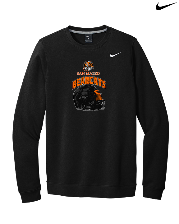 San Mateo HS Football Helmet - Mens Nike Crewneck