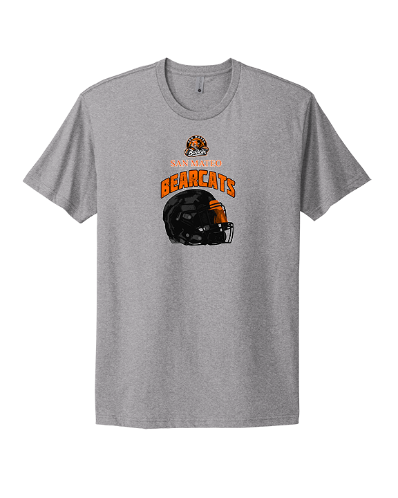 San Mateo HS Football Helmet - Mens Select Cotton T-Shirt